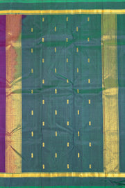 Purple Kanjivaram Pure Silk Saree with Contrast Pallu 10074925