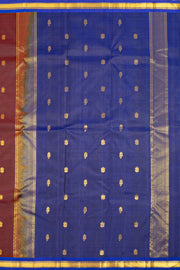 Maroon Kanjivaram Pure Silk Saree with Contrast Pallu 10074891