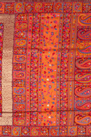 Red Handloom Kashmir Kani Silk Saree 10075400