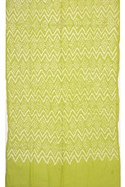 Green Bandhani Mirror Work 3 Piece Salwar Suit Material 10075475