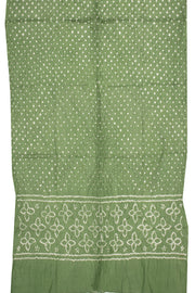 Yellow Bandhani Mirror Work 3 Piece Salwar Suit Material 10075486