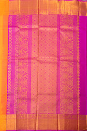 Vibrant Orange Nakashi Kanjivaram Silk Saree 10075524