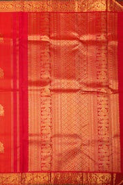 Husker Red Nakashi Kanjivaram Silk Saree 10075525