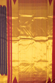 Brown Ettukol Kanjivaram Pure Silk Saree 10075531