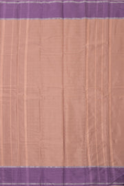 Kanjivaram Vegan Viscose Silk Saree French Beige Color Block Design 10075559