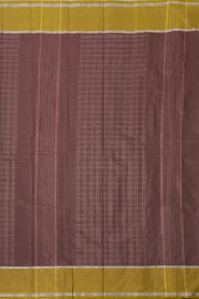 Kanjivaram Vegan Viscose Silk Saree Deep Coffee Color Block Design 10075561