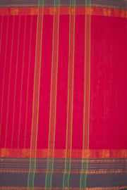 Pink Handloom Chettinad Cotton Saree 10075818