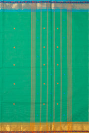 Blue Handloom Chettinad Cotton Saree 10075830