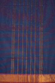 Blue Handloom Chettinad Cotton Saree 10075872