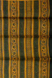 Yellow Printed Tussar Silk Saree 10076295