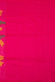 Pink Handloom Jamdani Cotton Saree 10076431