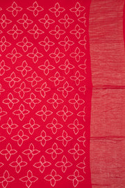 Pink Bandhani Mulberry Silk Saree 10076911