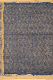 Mustard Yellow Kota Silk Cotton Saree Without Blouse 10076920