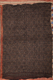 Brown Kota Silk Cotton Saree Without Blouse 10076922