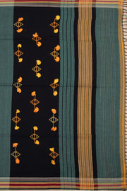 Green Handloom Bhujodi Cotton Saree 10076925