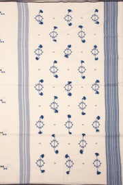 White Handloom Bhujodi Cotton Saree 10076926