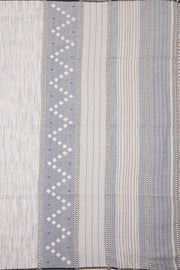 Grey Handloom Bhujodi Cotton Saree 10076928