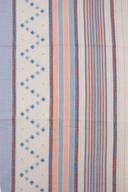 Sky Blue Handloom Bhujodi Cotton Saree 10076929