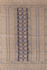 Navy Blue Kashmiri Printed Silk Saree 10076940