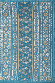 Blue Kashmiri Printed Silk Saree 10076941