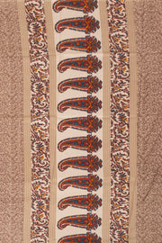  Biege Kashmiri Printed Silk Saree 10076945