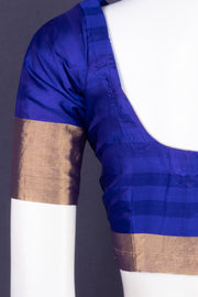 Blue Kanjivaram Soft Silk Blouse 10076975