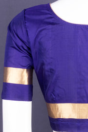 Deep Violet Kanjivaram Soft Silk Blouse 10076981