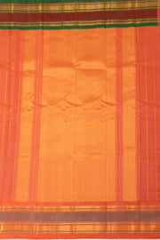 Black Gadwal Kuttu Silk Saree With Temple Border 10077045