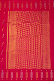 Magenta Pink Gadwal Kuttu Silk Saree 10077059