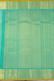 White Gadwal Kuttu Silk Saree With Temple Border 10077063