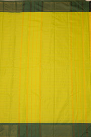 Lime Yellow Kanjivaram Vegan Silk Saree 10077091