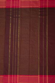 Brown Kanjivaram Vegan Silk Saree 10077092