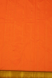 Orange Kanjivaram Vegan Silk Saree 10077093