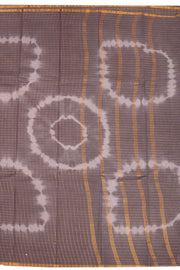 Grey Handcrafted Sungudi Cotton Saree 10077120