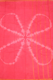 Pink Handcrafted Sungudi Cotton Saree 10077122