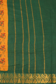 Yellow Handcrafted Sungudi Cotton Saree 10077131