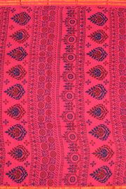 Pink Handcrafted Sungudi Cotton Saree 10077135