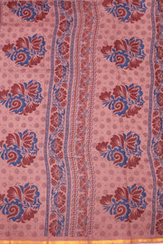 Pink Handcrafted Sungudi Cotton Saree 10077136