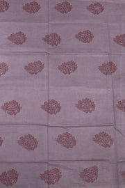 Grey Handcrafted Sungudi Cotton Saree 10077139