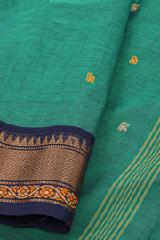 Blue Handloom Chettinad Cotton Saree 10077312
