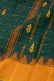 Green Handloom Chettinad Cotton Saree 10077328
