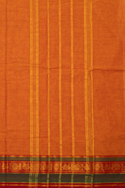 Orange Handloom Chettinad Cotton Saree 10077338