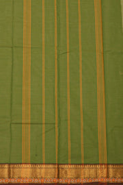 Leaf Green Handloom Chettinad Cotton Saree 10077341