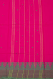Pink Handloom Chettinad Cotton Saree 10077351