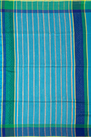Ocean Blue Maheshwari Silk Cotton Saree 10077551