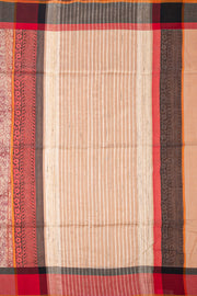 Red Maheshwari Silk Cotton Saree 10077556
