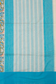 Blue Printed Maheshwari Silk Cotton Saree 10077557