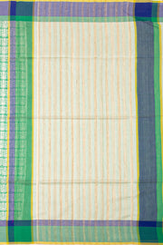 Green Handloom Maheshwari Silk Cotton Saree 10077559