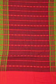 Green Bengal Handwoven Cotton Saree 10077686