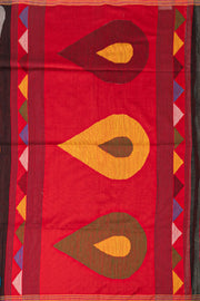 Black Bengal Handwoven Cotton Saree 10077698